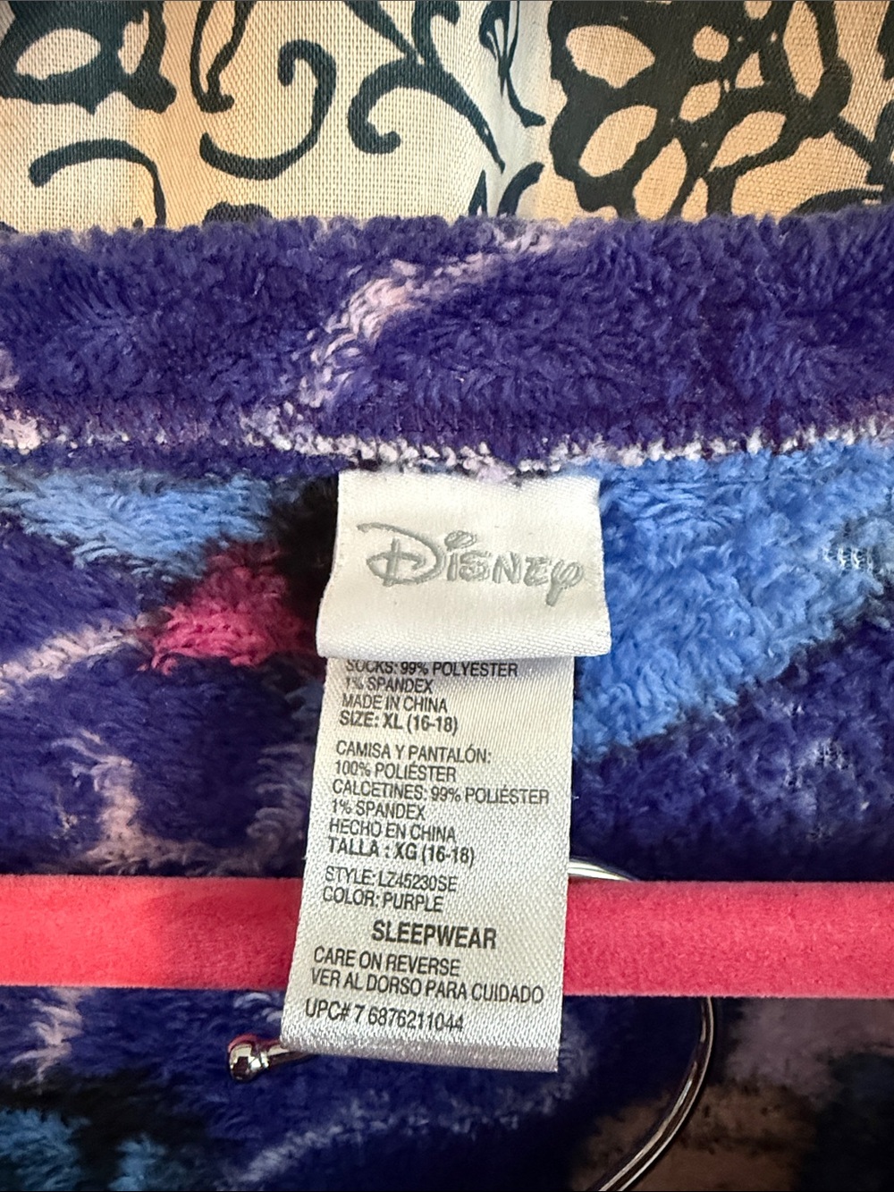 Women’s Disney Eeyore from Winnie the Pooh fleece pajama set - Picture 2 of 3